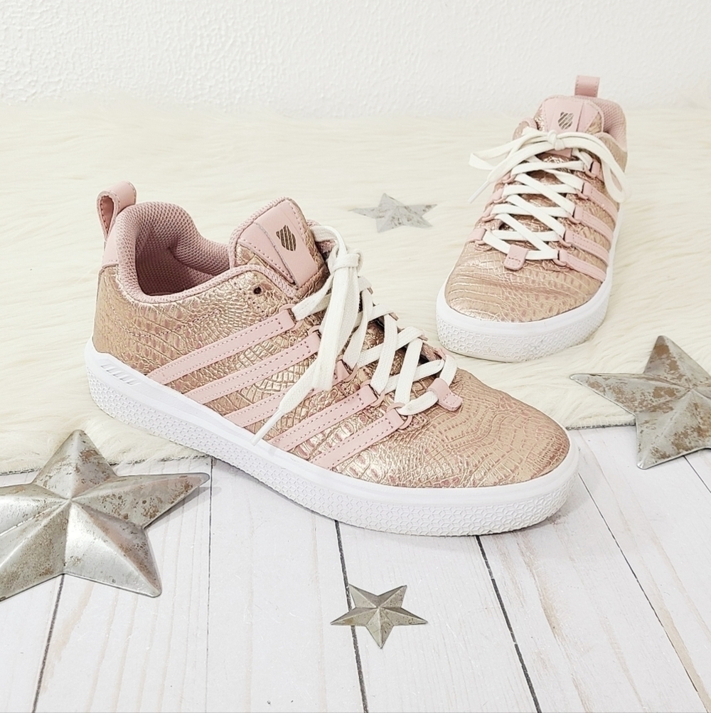 K-SWISS Donovan rose gold sneakers pink size 7.5